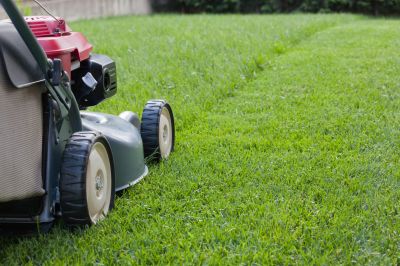 Lawn Mowing Equipment Close-up